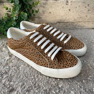 Madewell Woman's Sidewalk Sneakers Spot Dot Calf Hair Low Top 8